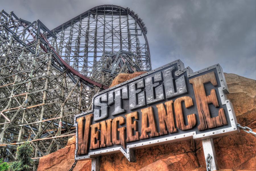 Sign Photograph - Steel Vengeance  by Randy Dyer