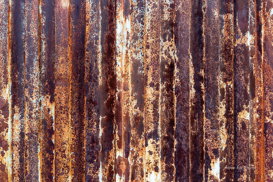 Steel wall patina full with rust  Photograph by Andreea Eva Herczegh