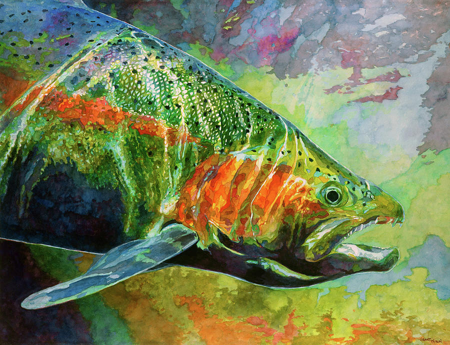 Steelhead Painting by Grant Nixon - Fine Art America