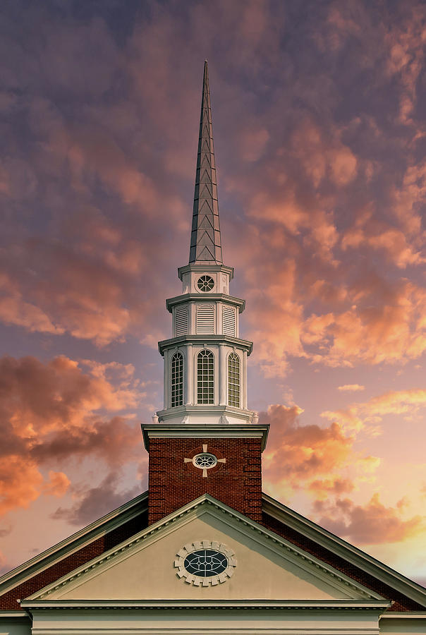 Steeple at Dawn Photograph by Darryl Brooks