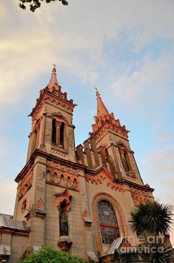 Steeples towers and windows of Gothic church Cathedral of Mother of the God Batumi Georgia  Photograph by Imran Ahmed
