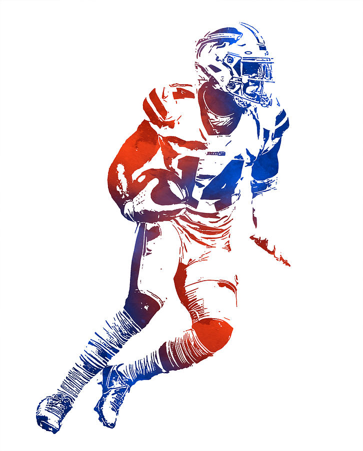 Purchase Stefon Diggs Portrait Print, Biondo Art Gallery