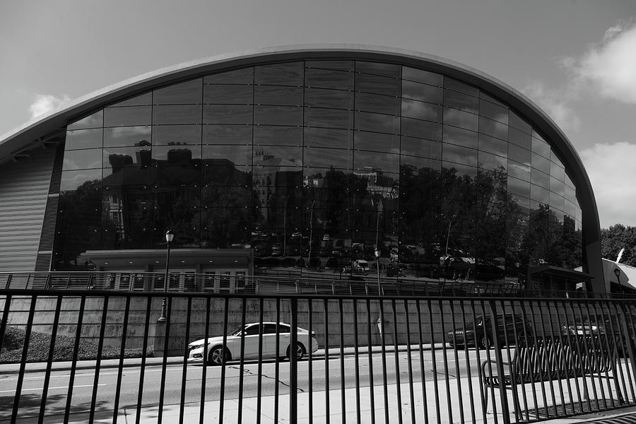 Stegeman Coliseum At The University Of Georgia In Black And White Photograph
