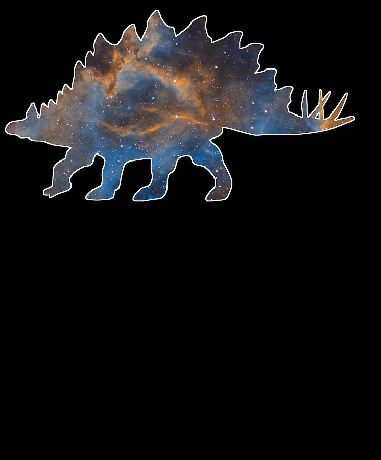 Stegosaurus Dinosaur Funny 672 Digital Art by Lin Watchorn