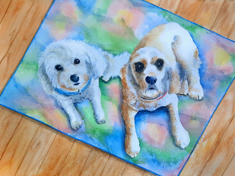 Stella and Molly Painting by Debbie Lewis