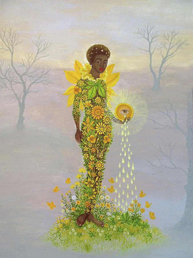 Stella Solaris Sun Goddess Painting by Tino Rodriguez