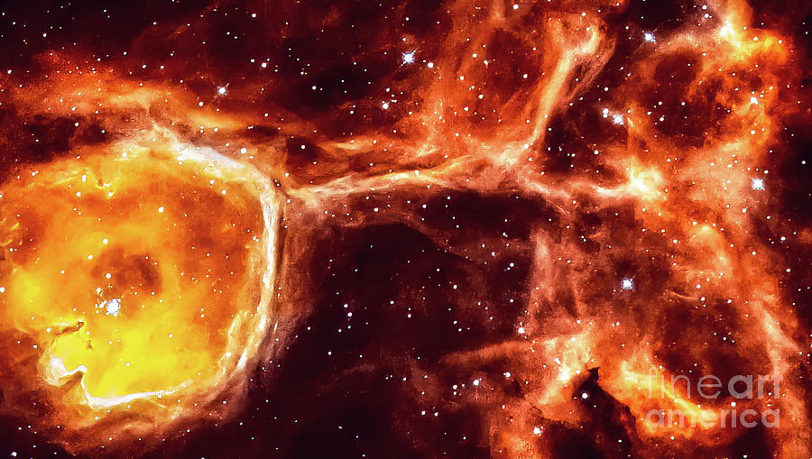 Stellar Gas Cavity From a Young Star Photograph by M G Whittingham