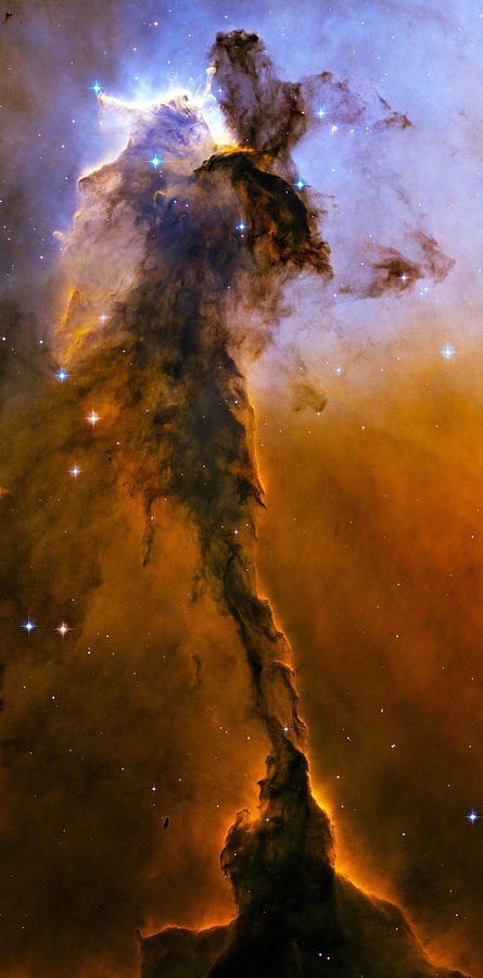 Stellar Spire in the Eagle Nebula Photograph by Nasa - Esa