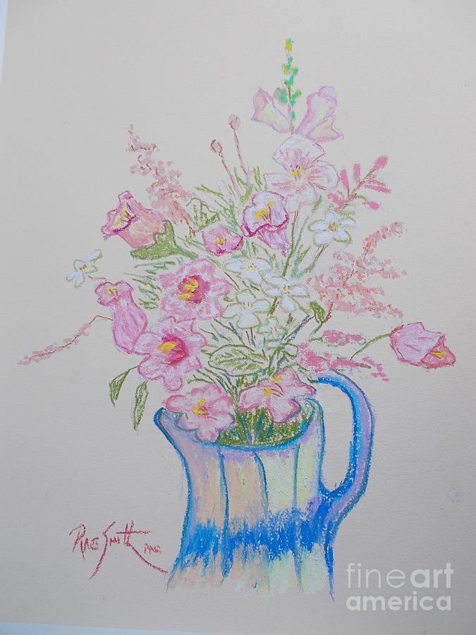 Stellas Flowers  Pastel by Rae  Smith PAC