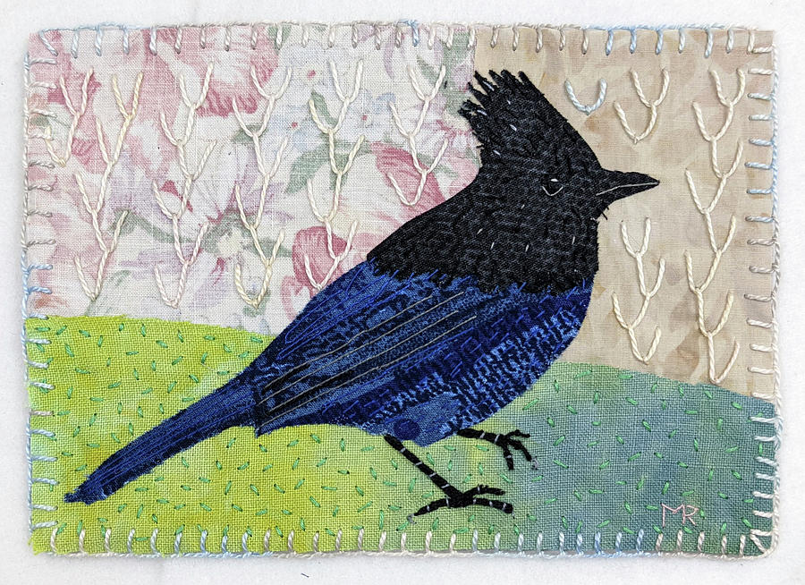 Stellers Jay Tapestry - Textile by Martha Ressler