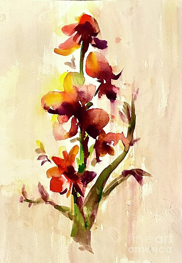 Stems Painting by Francelle Theriot