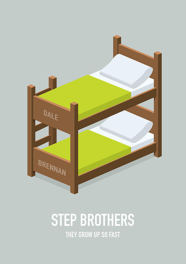Will Ferrell Digital Art - Step Brothers - Alternative Movie Poster by Movie Poster Boy