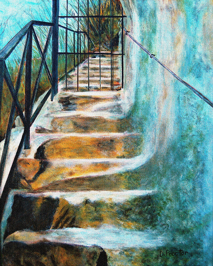 Step Up To Spirit Redux Painting by Donna Proctor