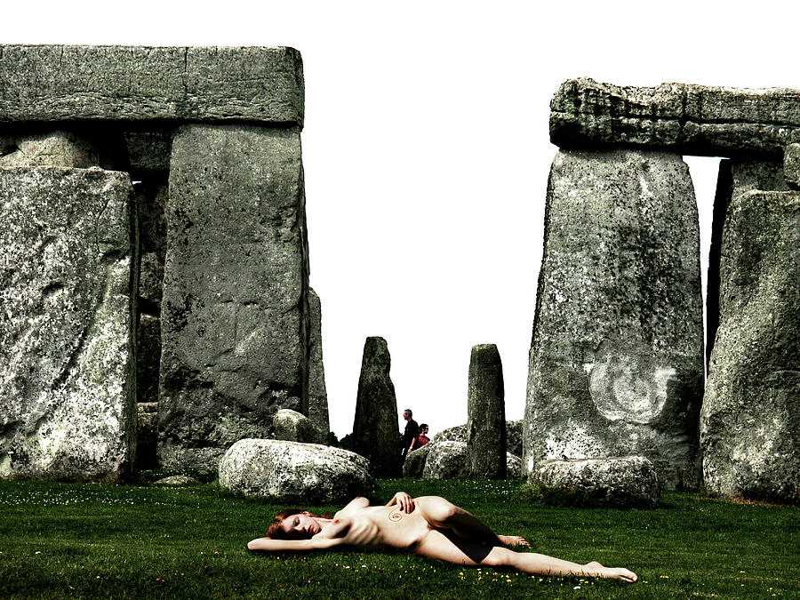 Steph at Stonehenge Photograph by Mark Gomez