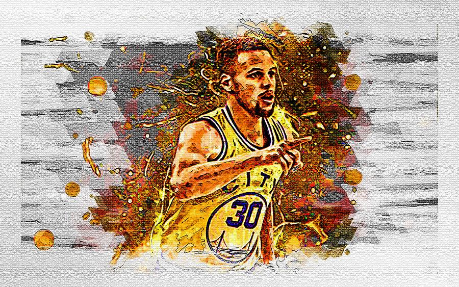 Steph Curry Uniform Golden State Warriors Basketball Stars Nba Stephen ...