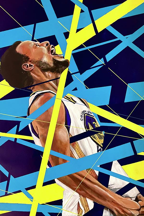Golden State Warriors Painting - Steph Curry Warriors by Joel Tesch