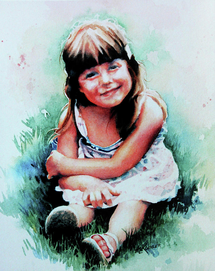 Stephanie Painting by Hanne Lore Koehler