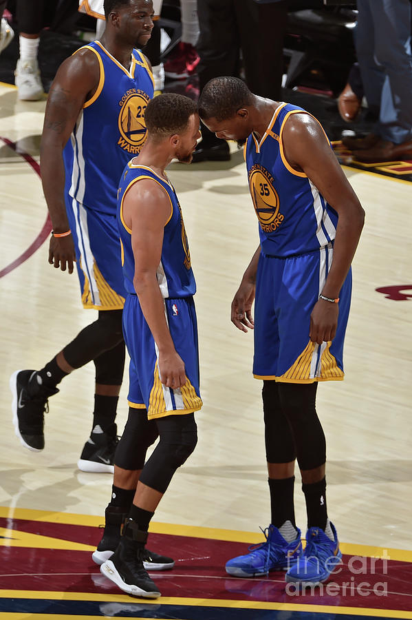 Stephen Curry and Kevin Durant Photograph by David Liam Kyle