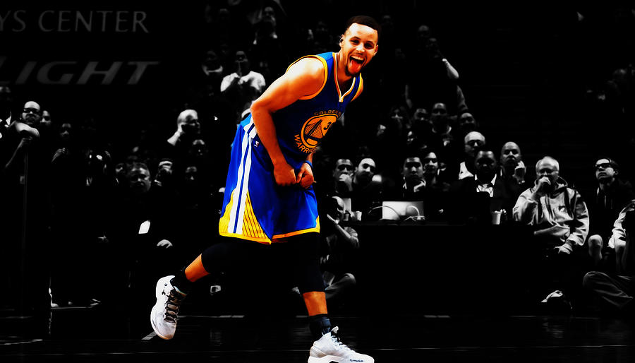Stephen Curry Its Good 2a Mixed Media by Brian Reaves