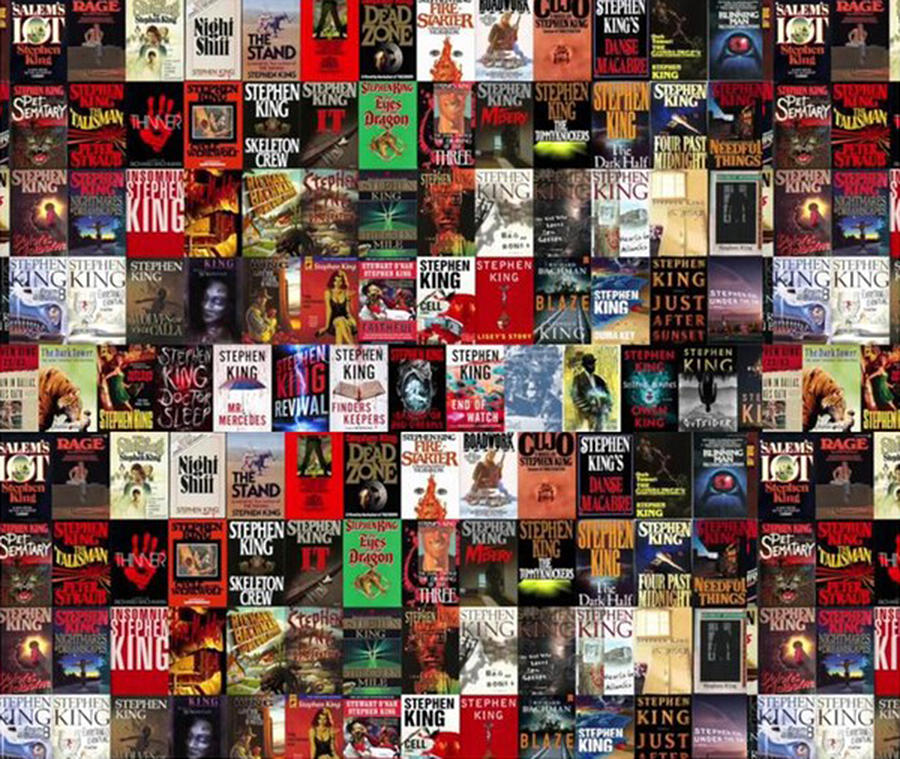 Stephen King Book Cover Collage Digital Art by Ophelia Carthy - Fine Art  America