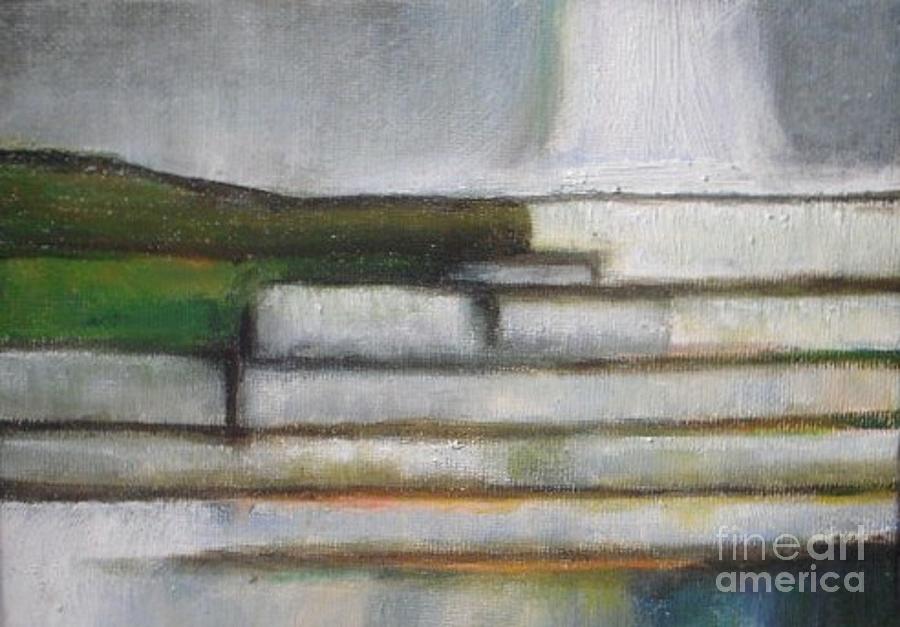 Stepped waterfall Painting by Vesna Antic