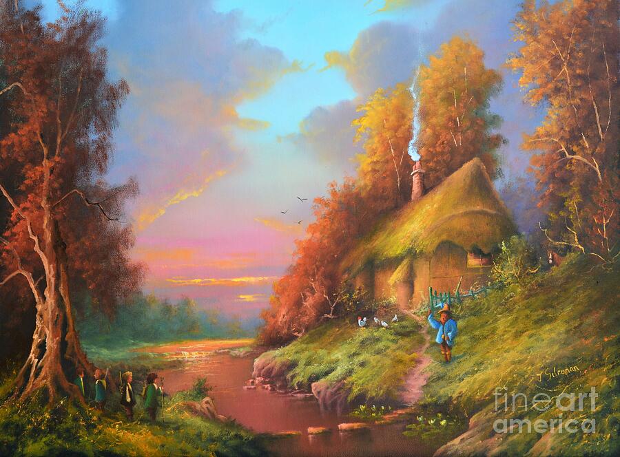 The Lord Of The Rings Painting - Welcome Friends by Joe Gilronan