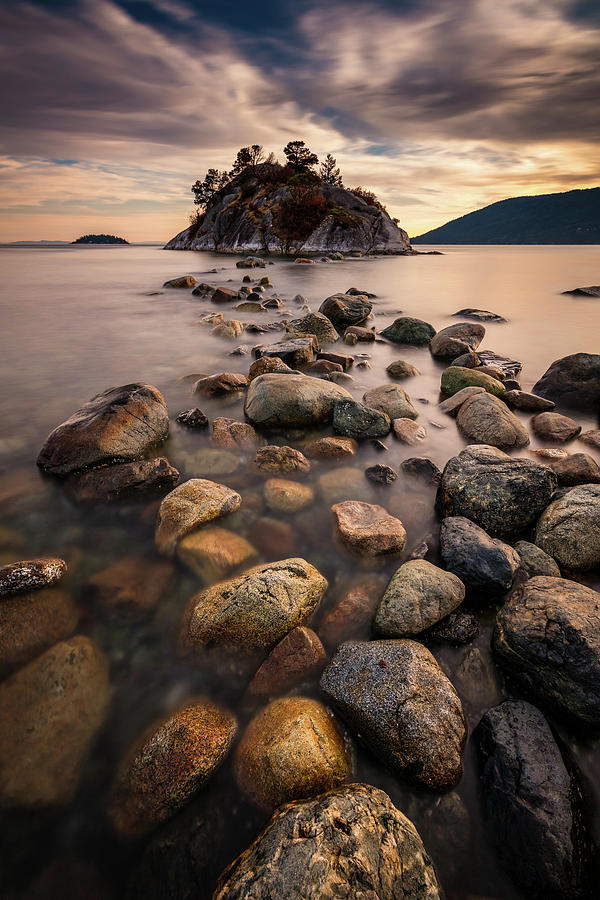 Nature Photograph - Stepping stones to Whyte Island by Pierre Leclerc Photography