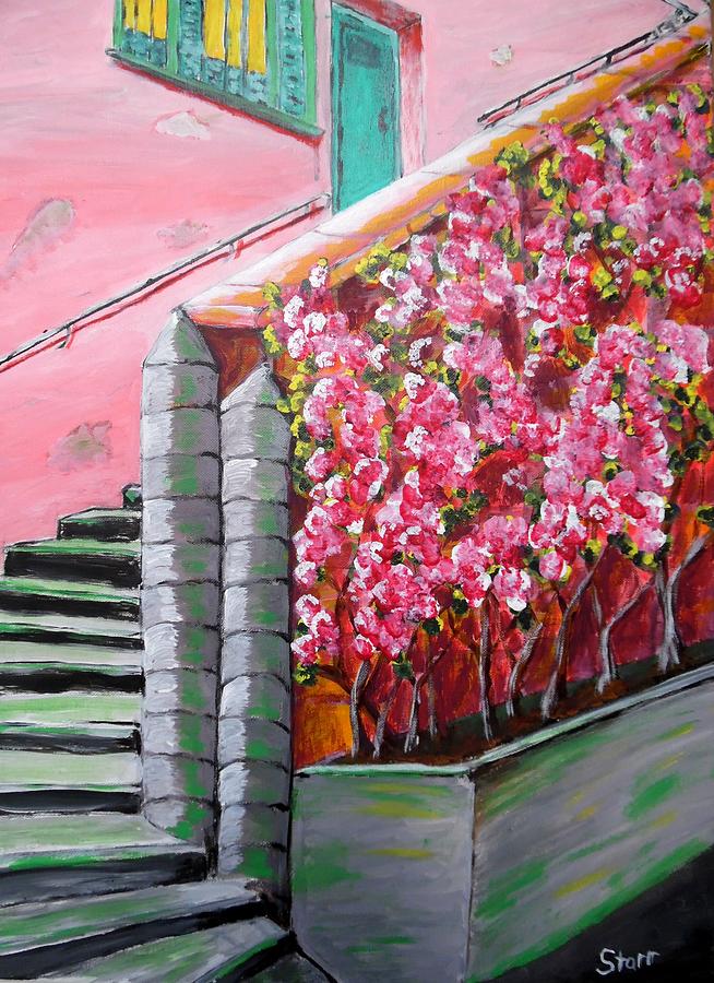 Steps In Lyon France Painting