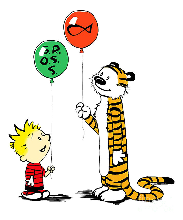 Steps To Calvin And Hobbes Ballons Vintage Design Digital Art by Calvin ...