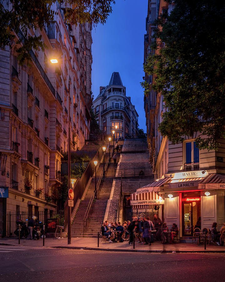 Steps Up Montmartre Photograph by Serge Ramelli