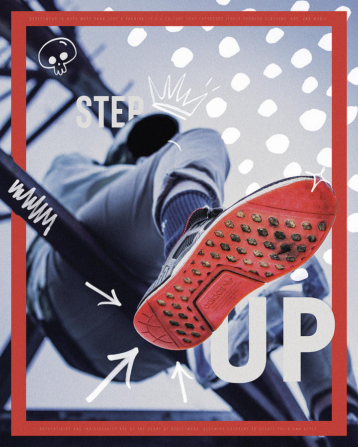 Graphic Design Mixed Media - StepUp by Corentin Terral