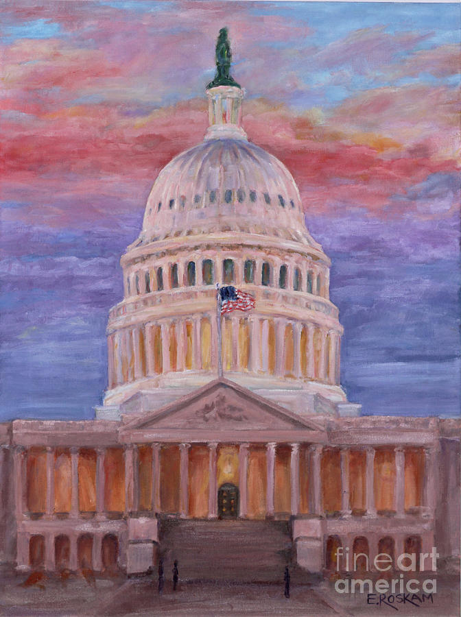 Stately Dome Painting by Elizabeth Roskam
