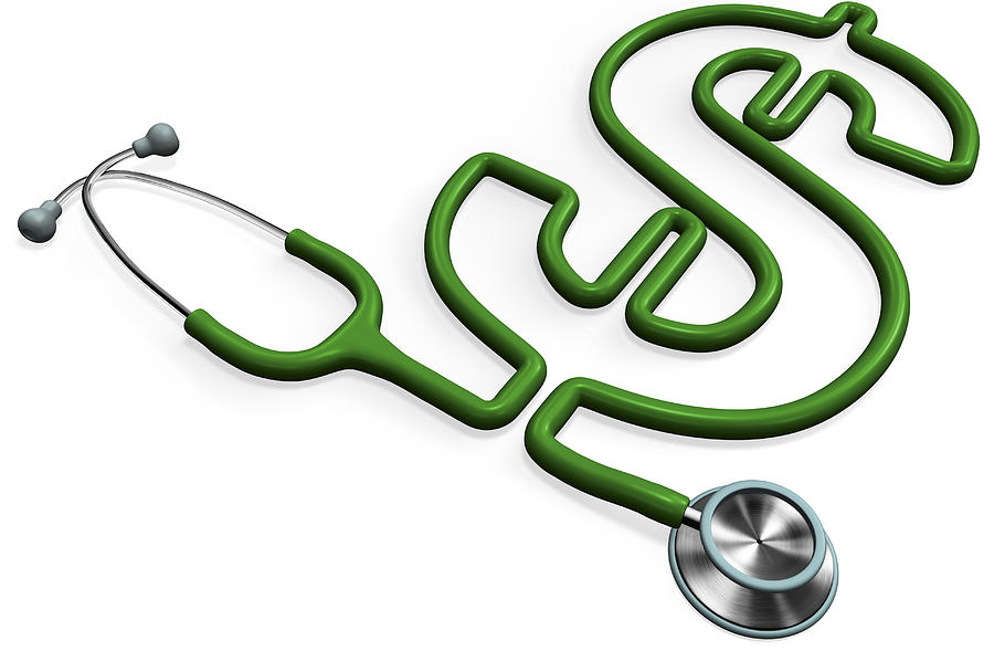 Stethoscope forming a dollar sign Photograph by I Like That One