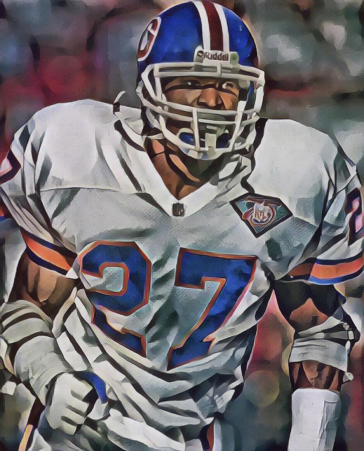 Steve Atwater Denver Broncos Pixel Art 1 Mixed Media by Joe Hamilton -  Pixels