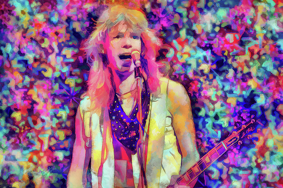 Steve Clark Def Leppard Tribute Hysteria Mixed Media by The Rocker