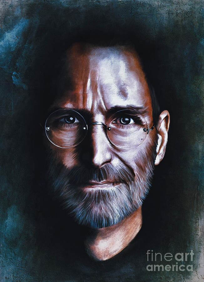 Apple Digital Art - Steve Jobs  by Andrzej Szczerski