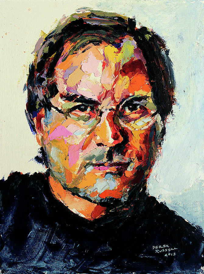 Steve Jobs Painting by Derek Russell