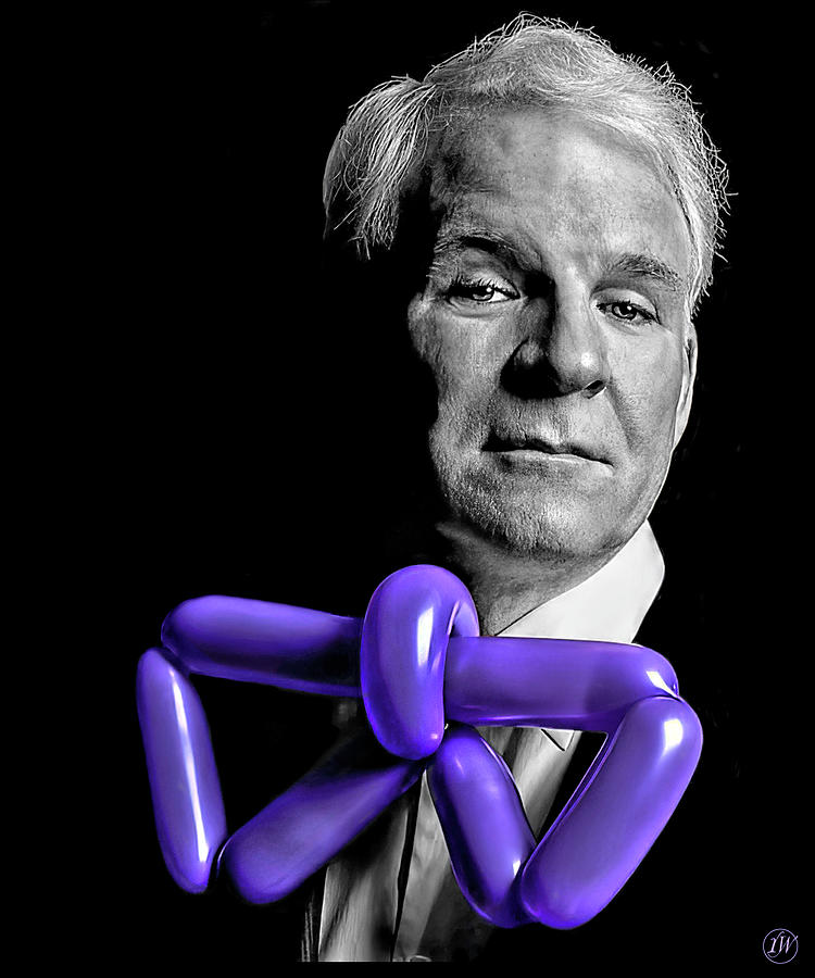 Steve Martin Digital Art By Rick Wiles Pixels