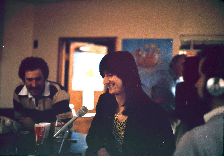 San Francisco Photograph - Steve Perry being interviewed, December 1981 by Dan Cuny