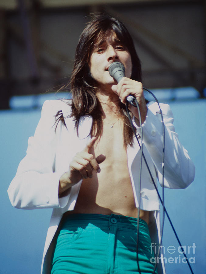 Steve Perry Photograph - Steve Perry of Journey at Day on the Green - Oakland CA  July 27th 1980 #2 by Daniel Larsen