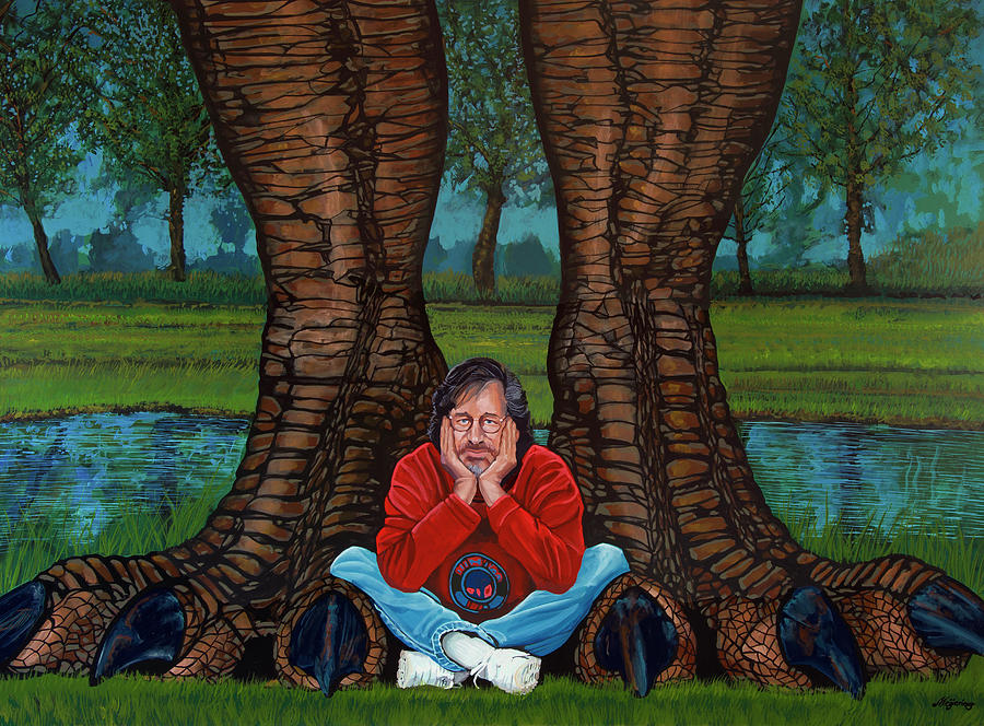 Steven Spielberg Painting Painting by Paul Meijering
