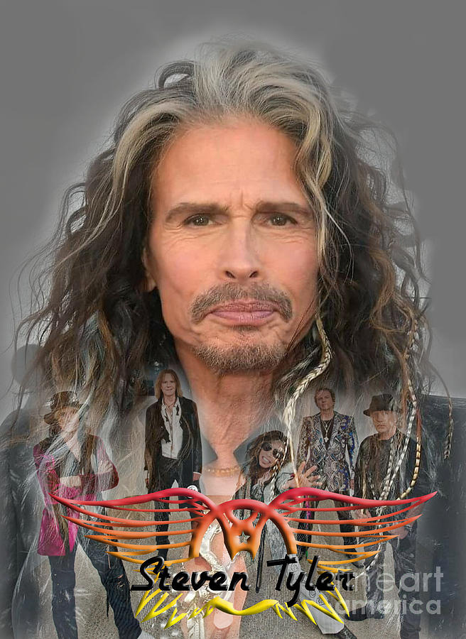 Steven Tyler Digital Art - Steven Tyler - Aerosmith by Scott Mendell