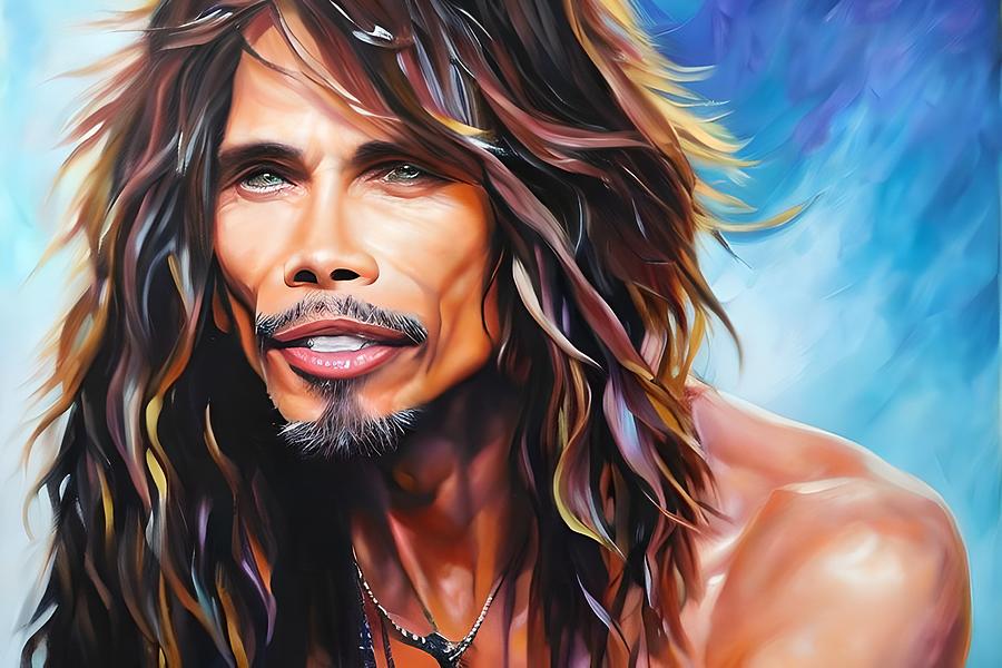 Steven Tyler oil painting Digital Art by Star Dreamer - Fine Art America