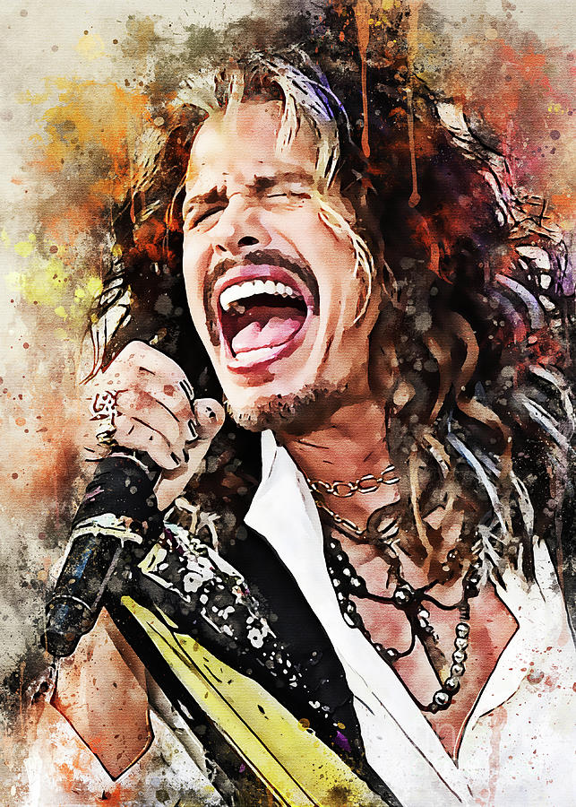 Steven Tyler Digital Art by Wpap Me - Fine Art America