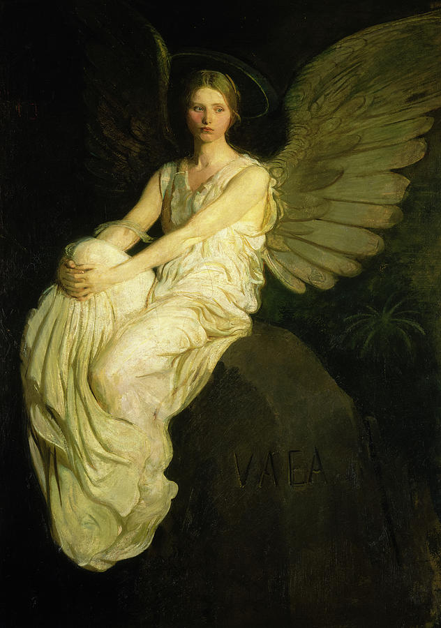 Abbott Handerson Thayer Painting - Stevenson Memorial, 1903 by Abbott Handerson Thayer