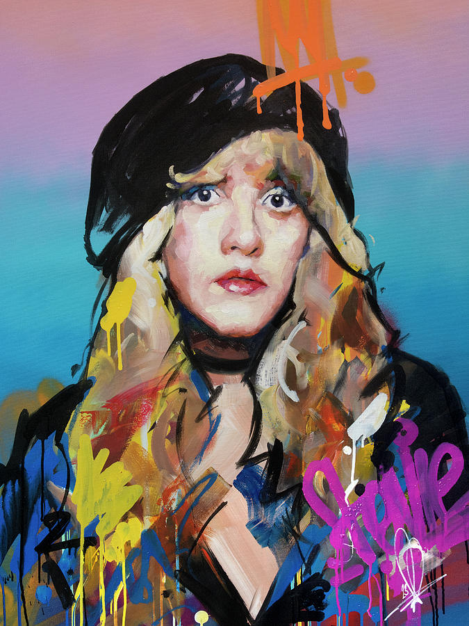Stevie Nicks Painting by Richard Day