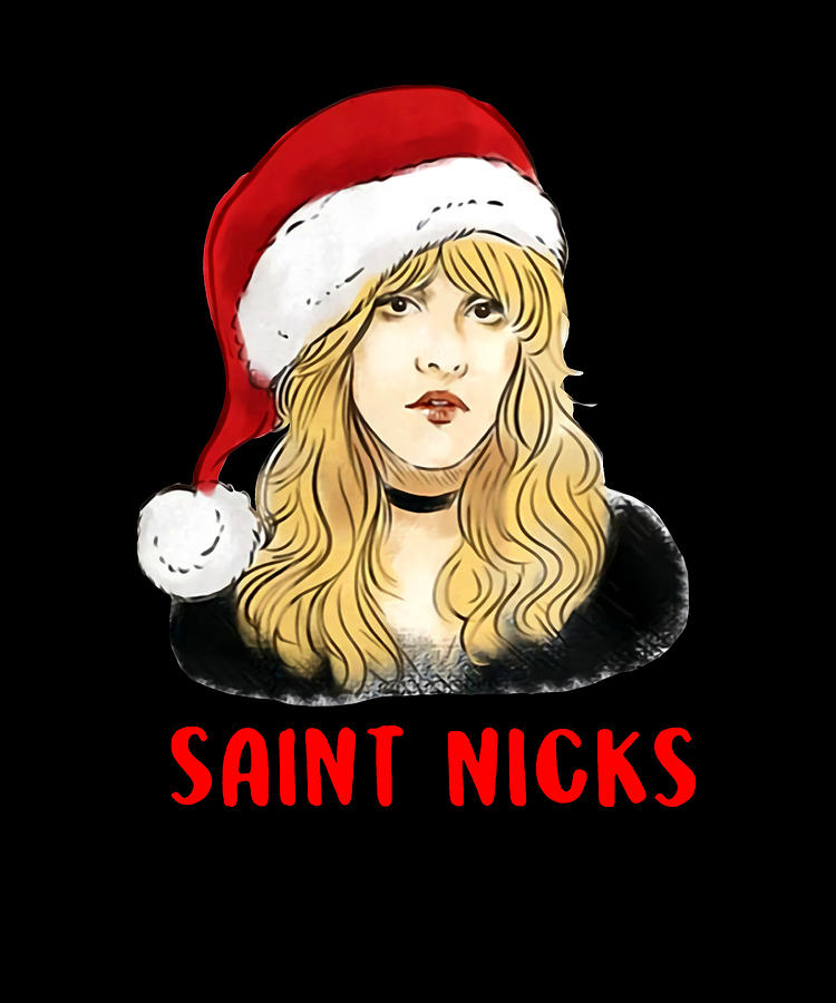 Stevie Nicks Saint Nicks Christmas Digital Art by Duong Dam - Fine Art ...