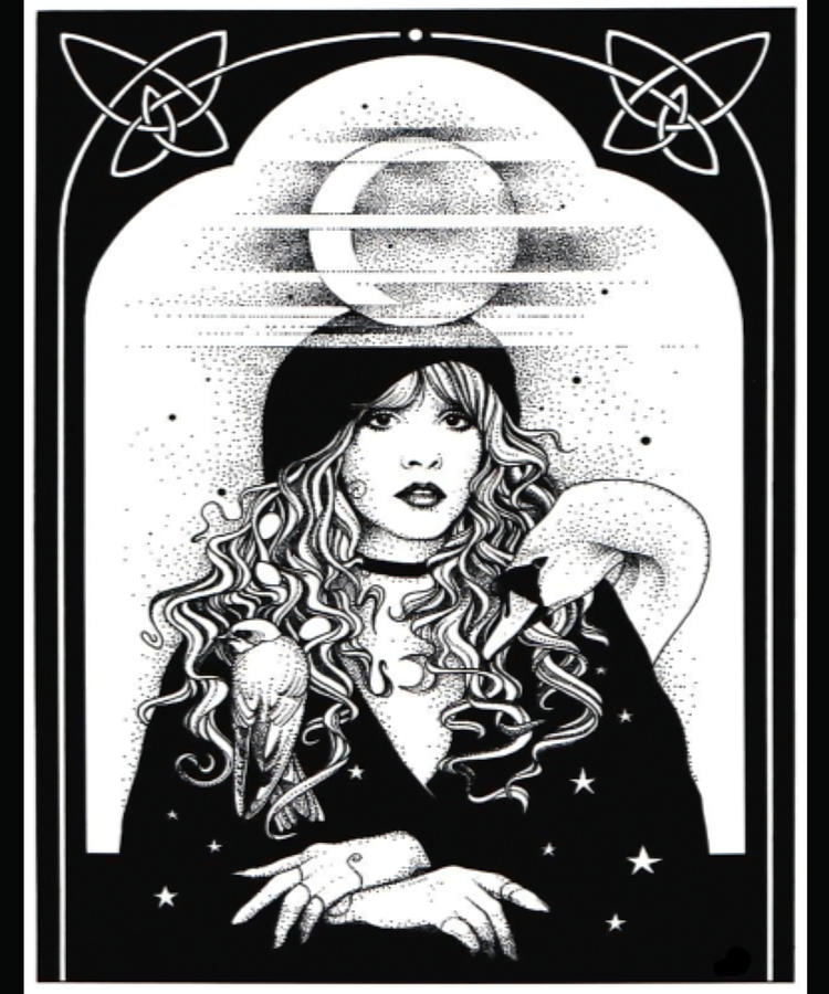 Stevie Nicks Vintage Stevie Nicks Legend Live Painting By Davis Davies ...