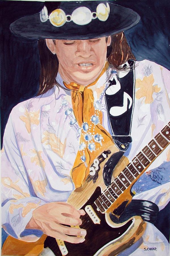 Stevie Ray Painting by Sandie Croft