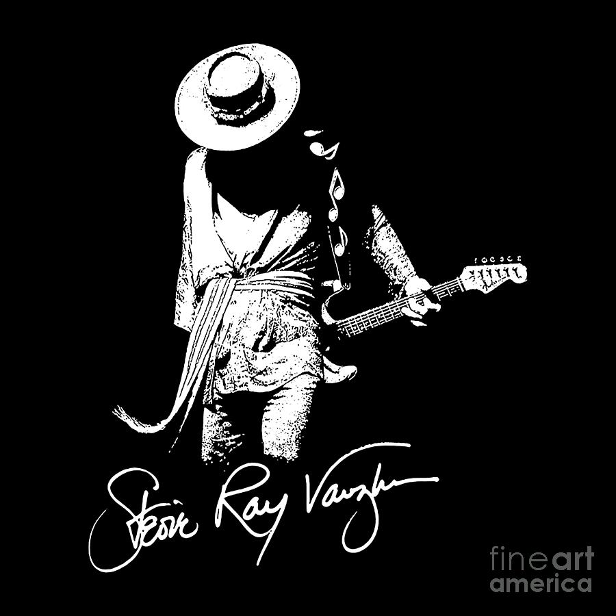 Stevie Ray Vaughan Digital Art -  Stevie Ray Vaughan by Brianna Buvelot